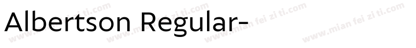 Albertson Regular字体转换